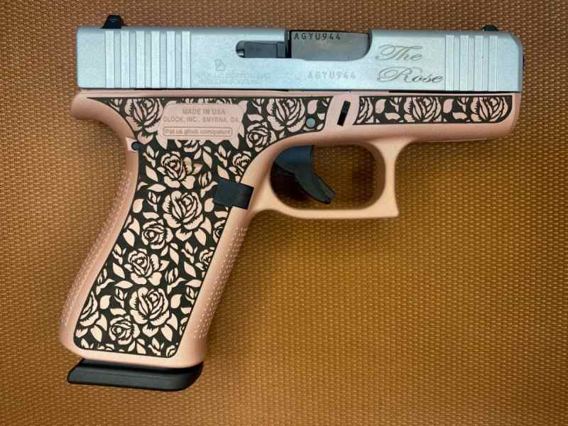 NEW IN BOX - Glock 43X - &quot;The Rose&quot; 9mm - 10+1